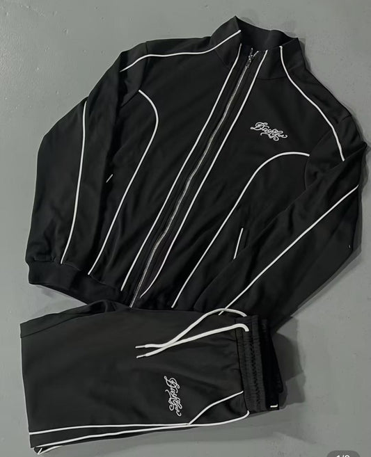 Black Sport Tracksuit 12 Set