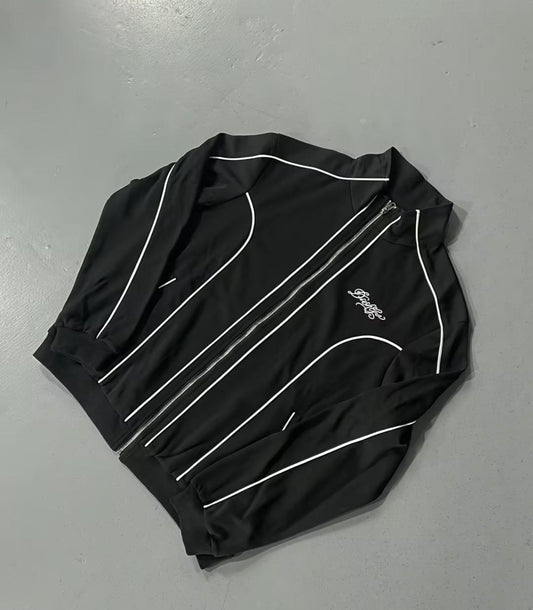Black Sport Tracksuit 12/1 Oberteil